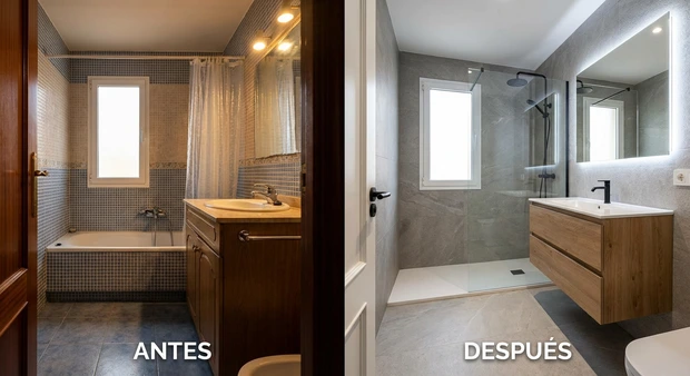 Reforma de baño en Canovelles - Antes y después